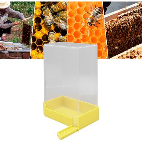 1100-ml-Bienenfutterspender, Bienentränke, quadratischer Vertikalfutterspender, Futterspender für den Bienenstockeingang, Imkereiausrüstung (1/5)
