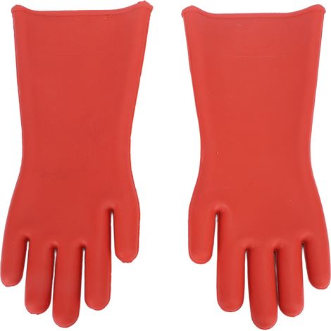 Ortviai Gants Électriques Isolants en Caoutchouc Classe 00 – 12 kV, pour Électriciens et Travaux Haute Tension