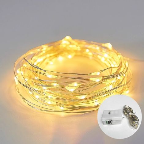 Guirlande lumineuse 10 m 100 LED à piles IP65 (1/5)