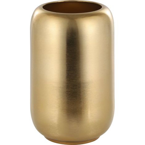 EGLO LIVING Metallvase Abucay, elegante Deko Vase, Dekovase für Wohnzimmer, Blumenvase aus Metall in Messing Gebürstet, Tischdeko 24 cm (1/5)