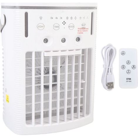 CF-530 Portable Fan with Air Conditioning, 1L Evaporative Cooler with 7 LEDs and Humidifier (1/5)
