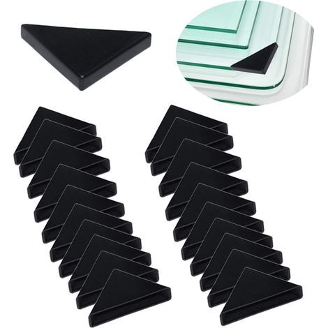 Protections D'angle - Coussin de Protection D'angle de Table en Verre à Trois Angles en Forme de 50 Pièces (8mm x 50mm) (1/5)