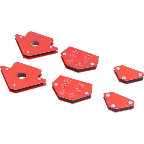 Lot de 6 aimants de soudage en acier inoxydable, pinces magnétiques multi-angles pour soudeur, outils auxiliaires de soudage (1/5)