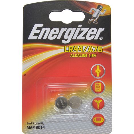 Energizer LR44 (N) Alkaline Coin Cell Batteries Pack of 2