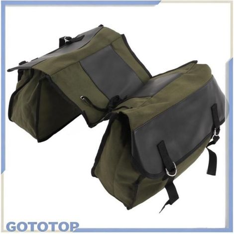 Sac de siège arrière de vélo Sac de Coffre de Siège Arrière de Vélo Portable Sac de Queue de Vélo sport Vert OD (1/5)