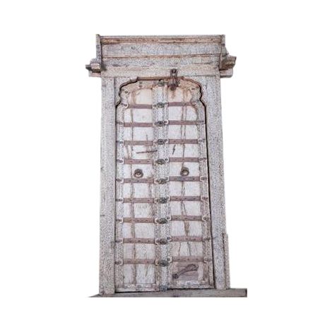 Puerta Antigua Teca 75X30X210 Pieza Unica Tallado
