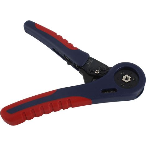 Pince à sertir cosses automatique réglable poignée ergonomique anti-dérapante mécanisme cliquet outil rétreint câble nylon alliage cuivre 0,08-10mm² AWG28-7 (1/5)