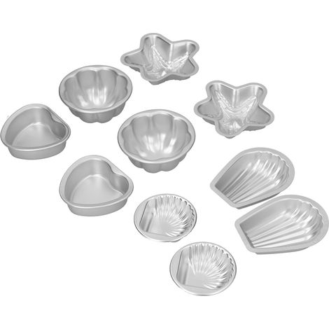 Moule à sels de bain en alliage d'aluminium, en forme de boule, de cœur et de pétale, pour gâteaux et pâtisseries (lot n° 16) (1/5)