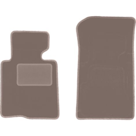 Alfombrillas delanteras para BMW Serie 3 E46 descapotable (2000-2007), color beige. (1/5)