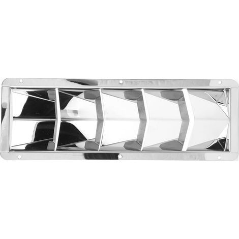 Grille d'aération Marine carrée en acier inoxydable, couverture de Grille à 5 fentes, volets de bateau, persienne aveugle (1/5)