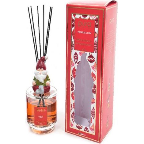Diffusore di essenza "Lola" con bacchetti in cotone profumatore per ambienti da 500 ml -Vaniglia e Rum (1/4)