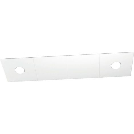 Plafoniera moderna top light eccentric 1156 2l2d gx53 led metallo lampada parete soffitto, finitura metallo bianco