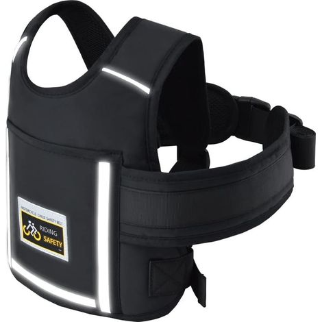 Harnais de sécurité pour enfant 2-12 ans – Ceinture réglable pour moto et scooter électrique – Matériau éponge composite respirant (1/5)