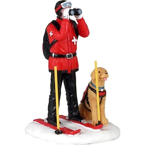 Lemax ski patrol 12028 villaggio di natale