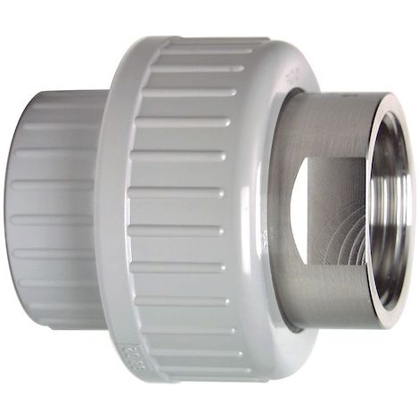 GF Übergangsverschraubung PVC-C/1.4404 d 20x1/2" IG, Dichtung EPDM