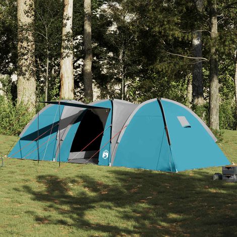 vidaXL Tente familiale à dôme 8 personnes bleu imperméable (1/5)