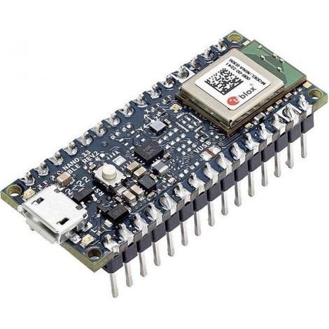 Kit Commande Arduino - Nano 33 BLE Rev2 - Microcontrôleur ARM Cortex M4 - Bluetooth Low Energy - 1 Pièce