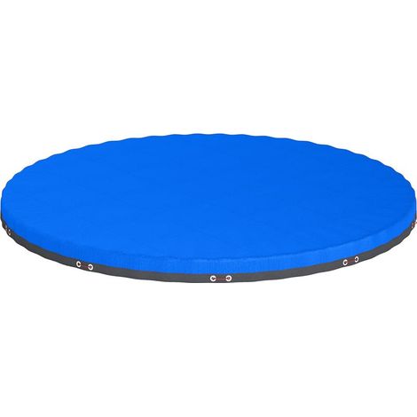 Outsunny – Bâche de piscine ronde imperméable 550 cm – PE 170 g/m² résistant aux déchirures – Ajustement sécurisé avec corde et tendeur – Pour piscines Ø 520-530 cm
