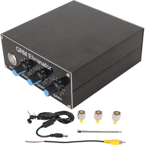 Éliminateur de Phase QRM HF 1.8‑30 MHz avec Commande PTT Intégrée et Réglage en Alliage d'Aluminium (1/5)
