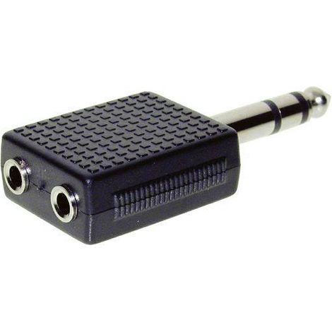 TRU COMPONENTS Adaptateur jack Jack mâle 6.35 mm - Jack femelle 3.5 mm stéréo Nombre de pôles:3 1 pc
