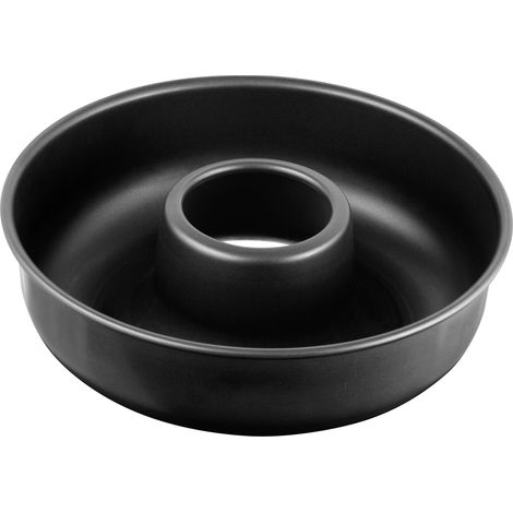 Zenker Stampo per Ciambella Liscia con Foro Centrale Ø28 x 7cm, in Acciaio Carbon Steel con rivestimento Antiaderente, per Casatiello, Tortano e dolci tradizionali Italiani