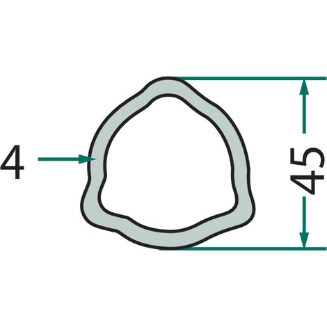 Tubo profilato 1m 417710454100 GRANITO