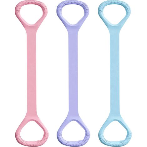 Juego de 3 bandas de resistencia de 8 piezas, bandas elásticas de 47 cm con asas, entrenamiento de resistencia para casa, gimnasio, yoga y deportes. (1/4)
