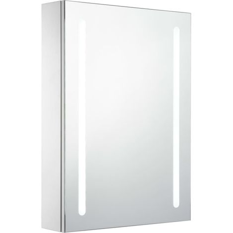 Armoire de salle de bain à miroir LED 50x13x70 cm 2 (1/5)