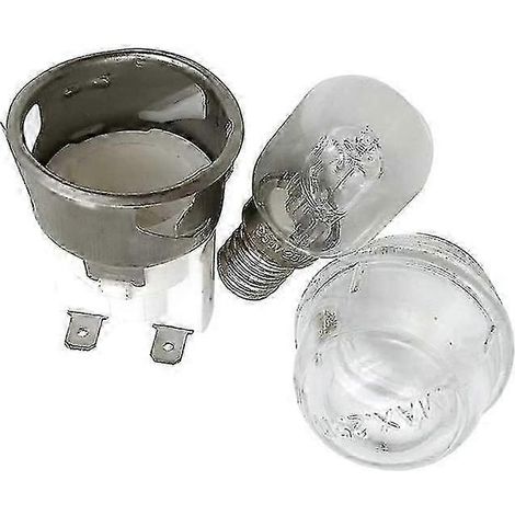 Lot de 2 ampoules de four E14 haute température (300 °C), 250 V, 25 W, douille en céramique. (1/5)