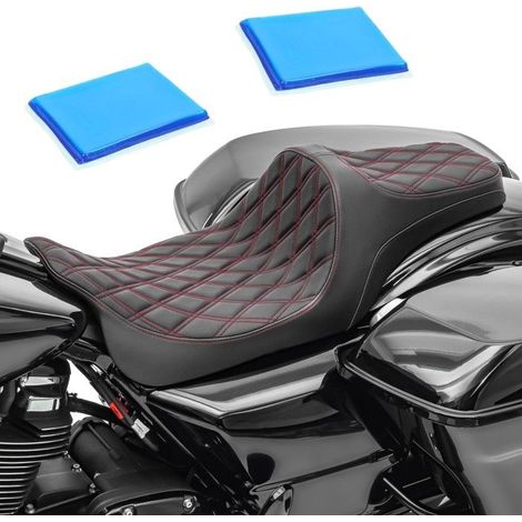 Selle Gel Biplace pour Harley Davidson Touring 08-25 Craftride FR6