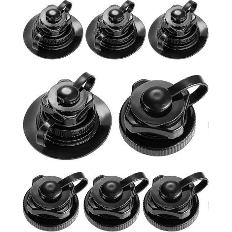 8 valves de rechange compatibles avec les canots pneumatiques en caoutchouc K, les bateaux de piscine et les lits de piscine. (1/4)
