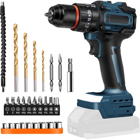 Perceuse-visseuse sans fil 2 en 1 compatible avec 18 V (1/5)