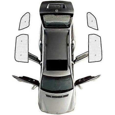 Pare-soleil intégraux pour Peugeot 5008 P87 Mk2 2017 2018 2019 - Protection intégrale du pare-brise et des vitres latérales - Accessoires auto Shaby - Vitres arrière
