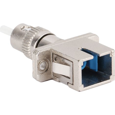 Adaptateur optique ST mâle vers SC femelle, connecteur monomode, férule céramique, perte de retour élevée, faible insertion, robuste, pour réseaux FTTH et télécoms. (1/5)
