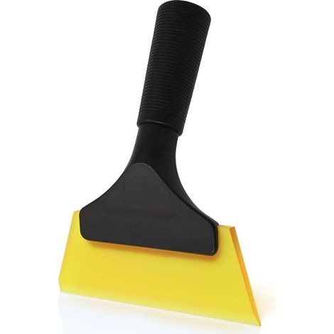 1pc Silicone Window Squeegee, Shower Squeegee, Small Squeegee for Car Window Cleaner, Bathroom, Kitchen, Car Windshield, Cleaning Tool, Yellow (1/5)