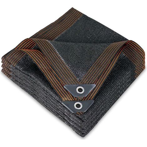 Toile d'ombrage noire, bâche en maille durable 22M, filet d'ombrage de jardin durable pour couverture végétale (1/5)