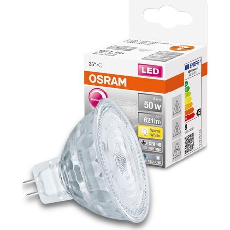 Osram - led lampe superstar plus mr16 (50) - 8w -36° - 12v -gu5.3 / 827 - dimmbar - 4058075613249 - 4058075613249