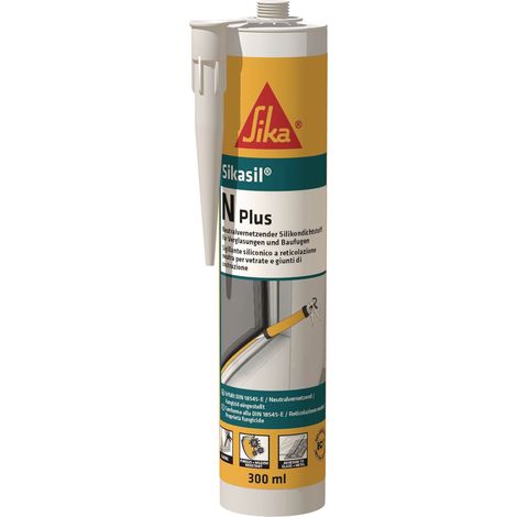 Enduit d'étanchéité en silicone SIKASIL N plus gris 300 ml cartouche SIKA (Par 12)