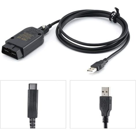 Câble de diagnostic OBD2 HEX V2 VCDS VAG COM 25.3 5053 pour VW/AUDI/Skoda/Seat – USB, compatible lecteur automatique
