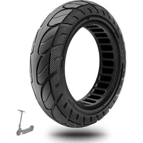 10x pneu plein 10 pouces, caoutchouc nid d'abeille, antidérapant, pour trottinette ninebot xiaomi ducati (1/5)