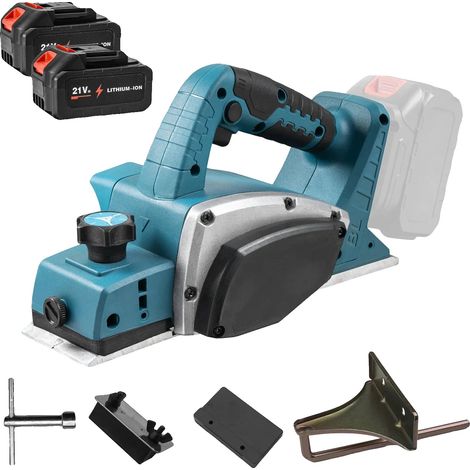 Raboteuse Électrique, Moteur Sans Balais, Profondeur de Coupe Réglable, Avec batterie 2X (1/2)