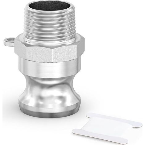 1 pièce Raccords Camlock Type F, 1/2" BSP 304 en acier inoxydable Came et raccord de tuyau rainuré pour l’eau et l’air (1/5)