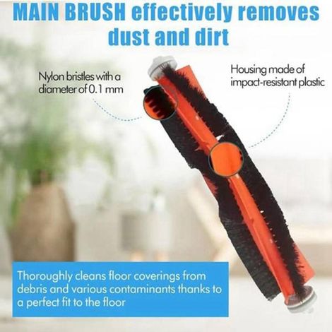 Pièces de Rechange pour Aspirateur Robot Bot D9 plus, Accessoires, Brosse Latérale Principale, Filtre Hepa, Chiffon de Vadrouille, (1/4)