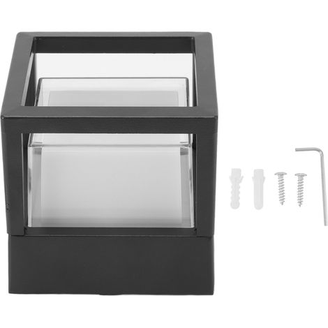 Luminaire LED Étanche Cubique à Poser Murale Extérieure, Éclairage Chaleureux pour Jardin Terrasse Clôture 85-265V (1/5)
