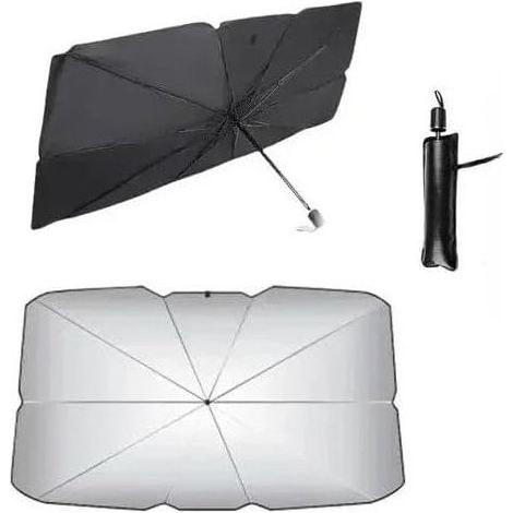 Parasol de Voiture pour Pare-Brise d'Automobile - Protège-Soleil pour Voiture - Protection Intérieure Contre le Soleil pour l'Été (Grand (140 cm L × 79 cm L)) (1/4)