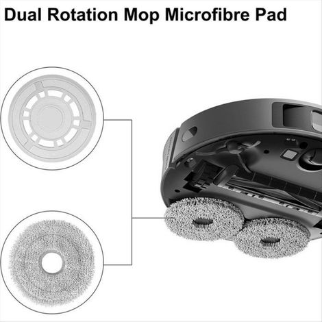 Chiffon De Nettoyage - Pour Robot Laveur X20+ L10s Pro Gen 2 L10 Ultra L10S Pro L10S Ultra L10 Prime X20 Pro - 2 Pièces (1/5)