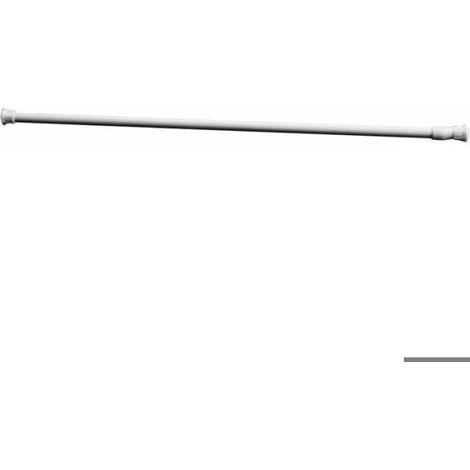 Tringle télescopique réglable, rideau de douche extensible en fer, tringle à rideau légère pour suspendre un rideau de douche, u (1/5)