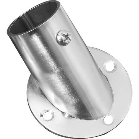 Support de tringle à rideau de douche CALLARON, bride angulaire, 6,6 x 5,2 x 2,6 cm, design triangulaire, acier inoxydable pour (1/5)
