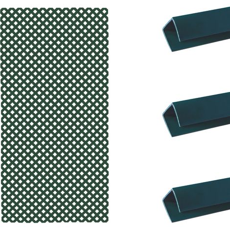 PACK INSTALACIÓN CELOSÍA PVC 18 MM + 3 PERFILES VERDE 1X2 M