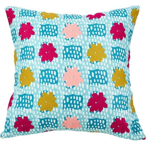 Housse de coussin 40x40 cm Fleurie (1/4)